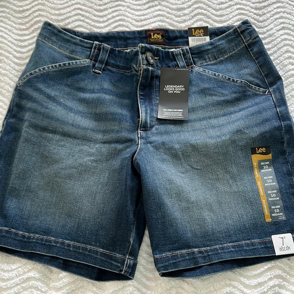 Lee Blue Jean Shorts Classic Denim Style
